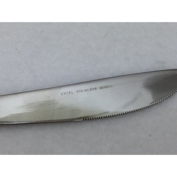 2 Vintage Excel Alcinda Gold Electroplate Dinner Knives 25046 Knife - Picture 4 of 4